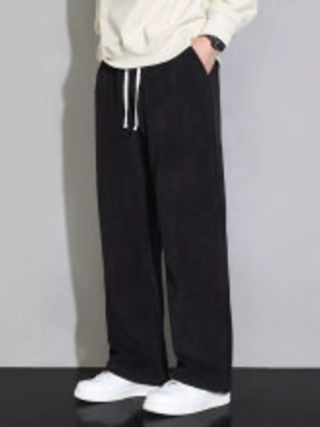 Men's Plus Size Relaxed Fit Drawstring Pants