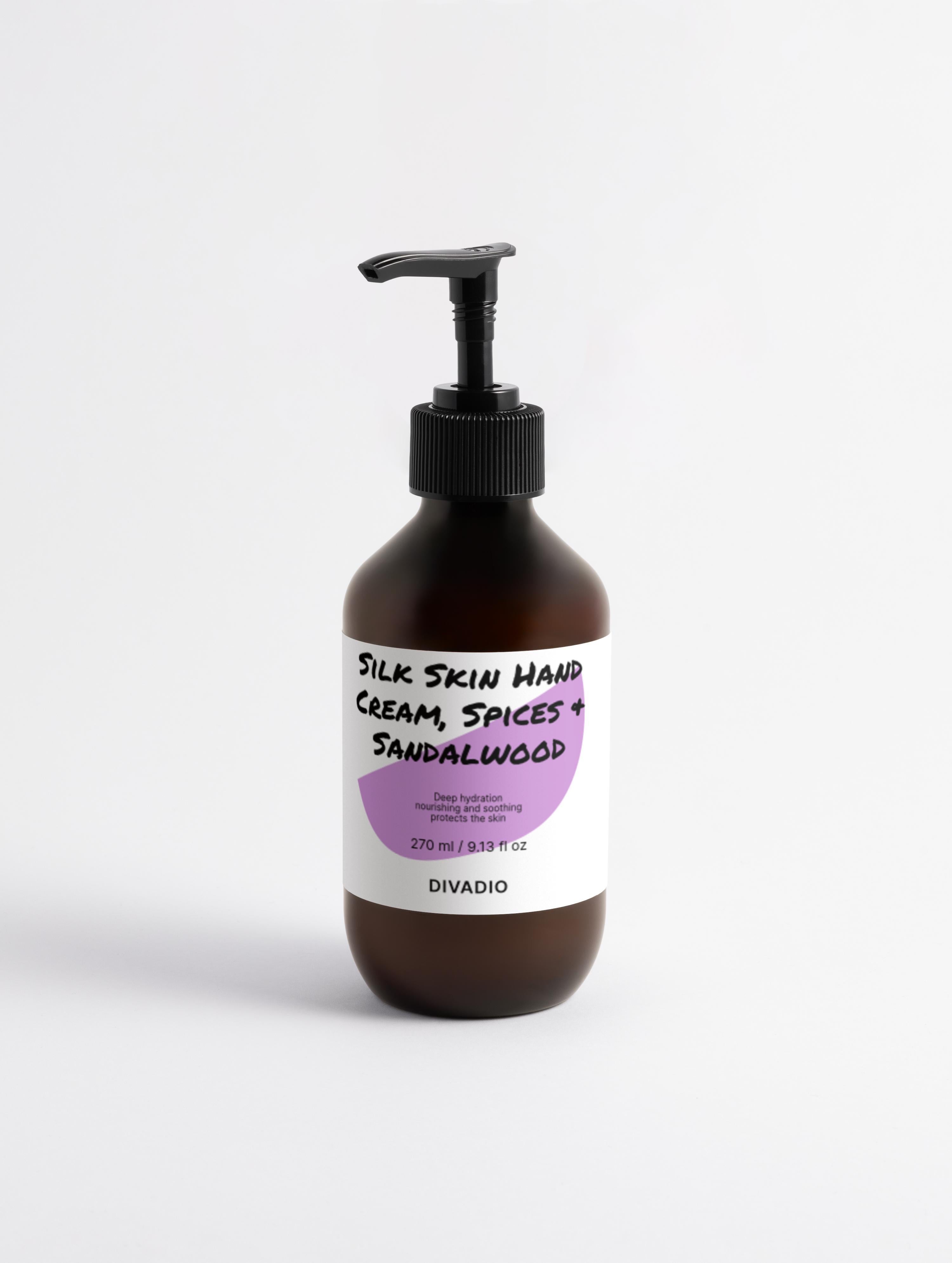 Krém na ruky Silk Skin, korenie a sandálové drevo