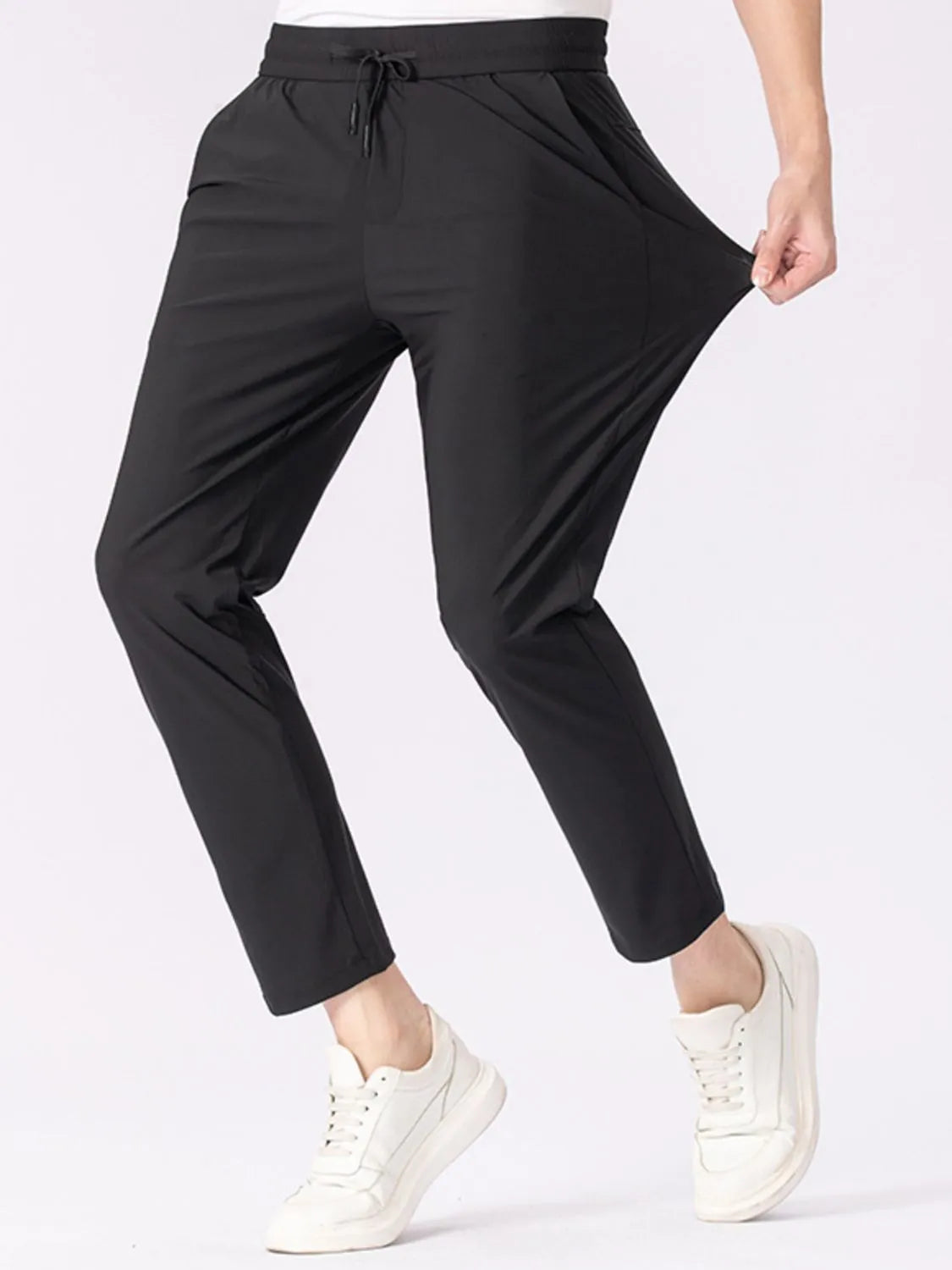 Men's Plus Size Drawstring Casual Pants