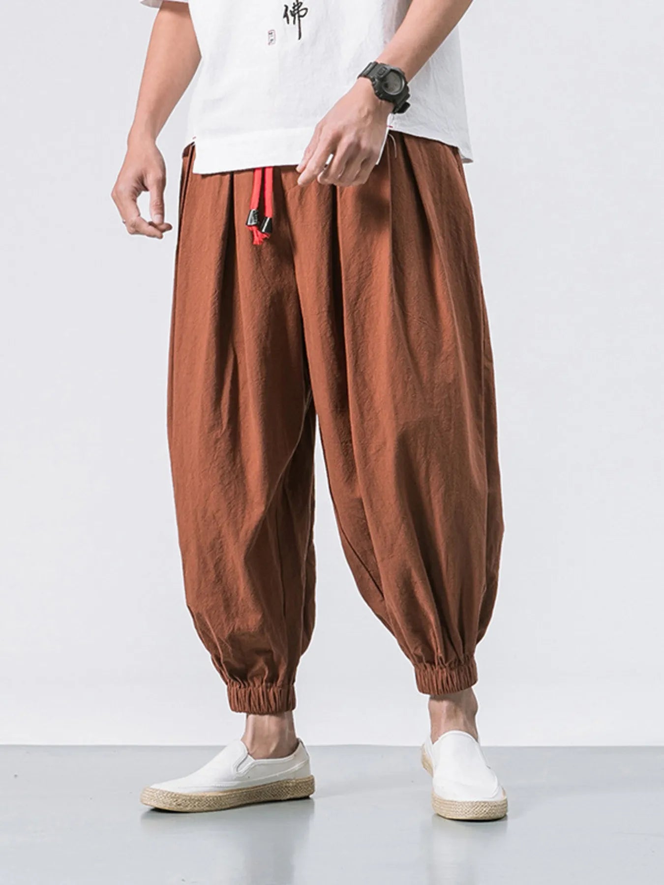 Men's Plus Size Casual Drawstring Joggers