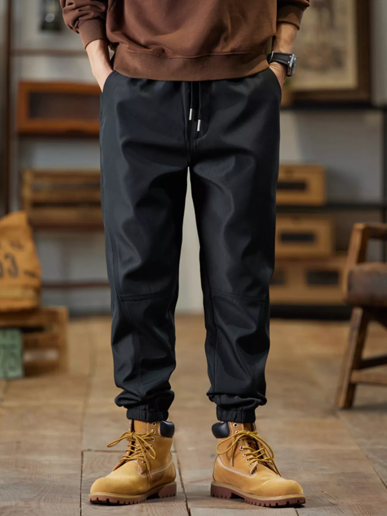 Men's Plus Size Casual Drawstring Joggers