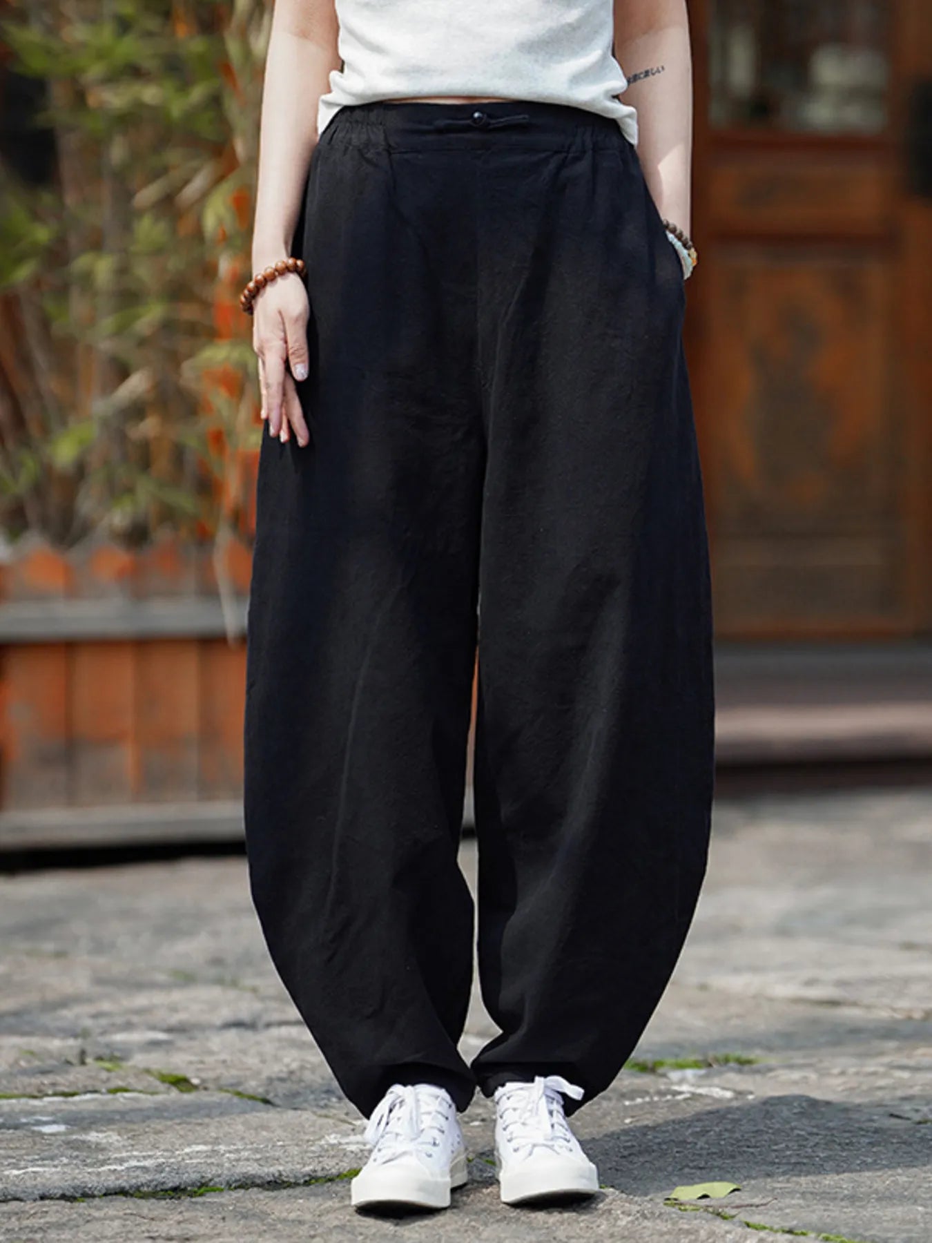 Men's Plus Size Wide Leg Pants