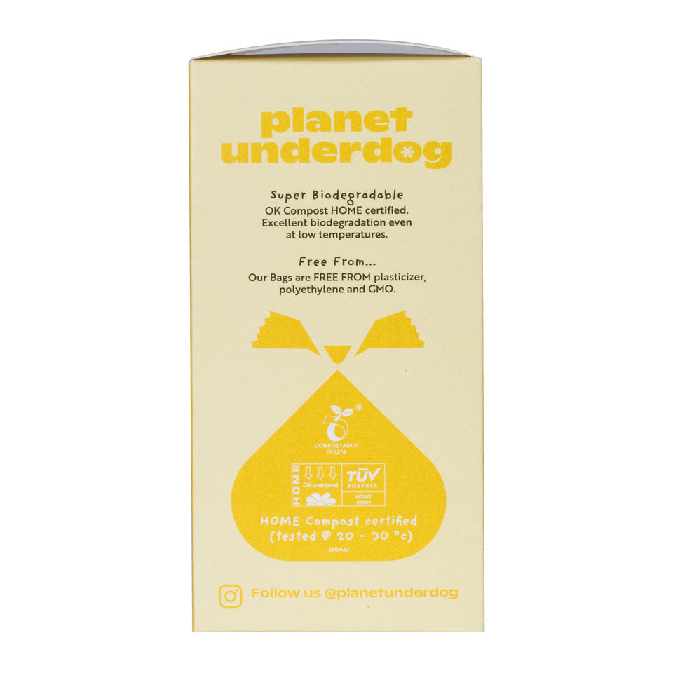 120 Planet Underdog Compostable Dog Poop Bags - Yellow Box-4