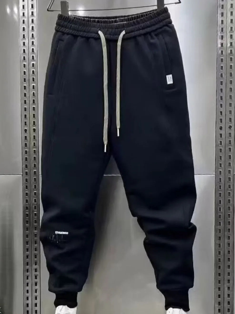 Men's Plus Size Drawstring Joggers with Pockets