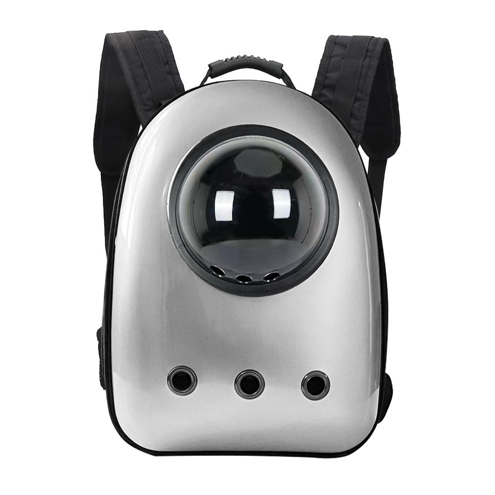 Plecak do noszenia zwierząt, srebrny